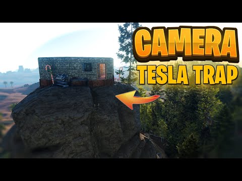 So I Build a 200IQ TRAP BASE on Top of a Huge ROCK Rust