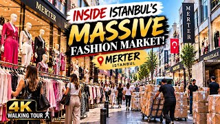 Inside Istanbul’s Massive Fashion Market! 🇹🇷 | Merter 4K Walking Tour