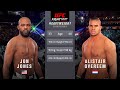 Jon Jones vs Alistair Overeem Full Fight - UFC Fight Of The Night