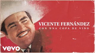 Vicente Fernández - Con una Copa de Vino (Letra / Lyrics)