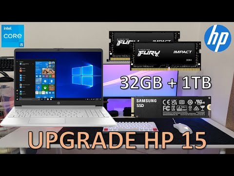 Upgrade HP 15 Laptop [How to open it, increase RAM, storage, and change thermal paste]