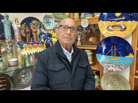 A 85 anni il ceramista Cascio non si ferma