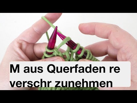 Increase stitch from cross thread twisted to the right | Increase stitch twisted to the right fro...