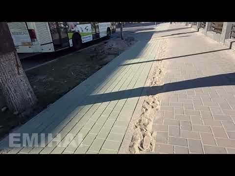 Bacău: Prima bucățică de pistă verde (vernil) pentru biciclete, traseul Centru – Aeroport