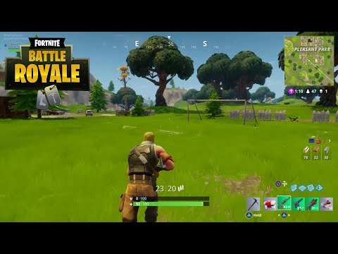 Fortnite Battle Royale (Gameplay No Commentary) - Solo Win #1 (PS4)
