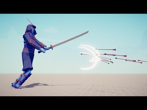 SAMURAI GIANT DEFLECTING ARROWS - Totally Accurate Battle Simulator