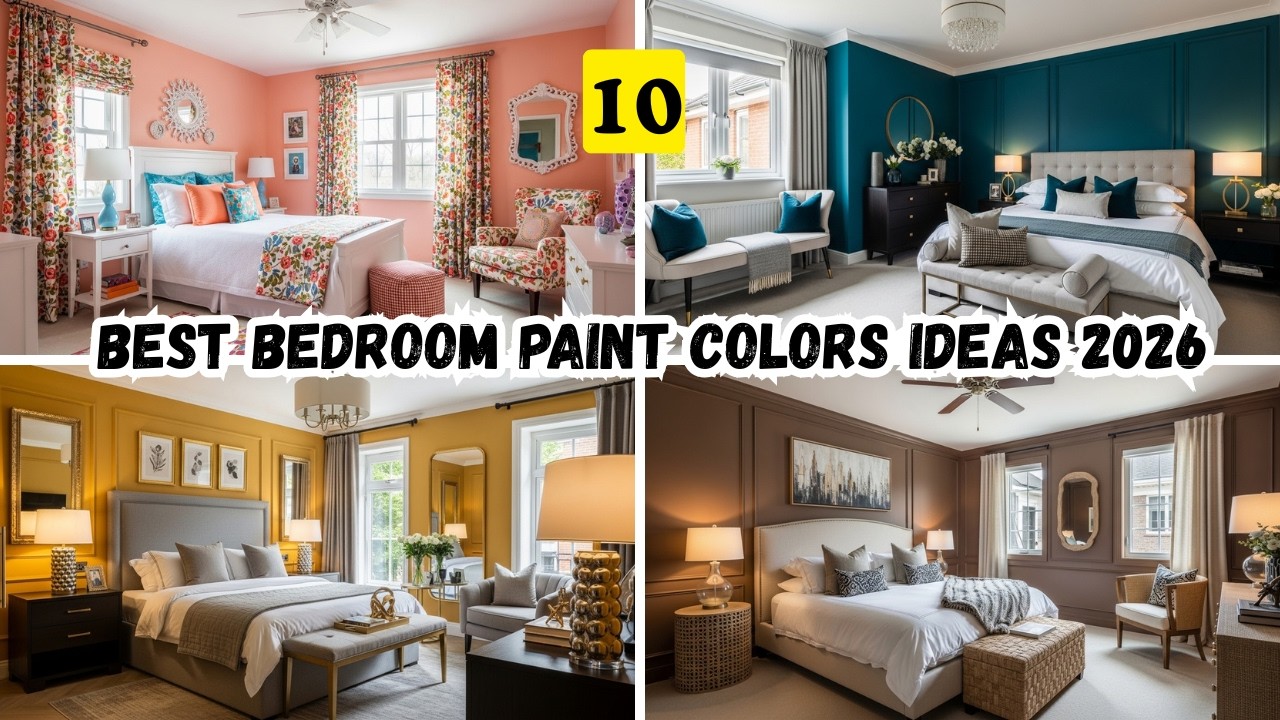 10 Best Bedroom Paint Colors Ideas 2026 🎨 Cozy & Modern Bedroom Makeover