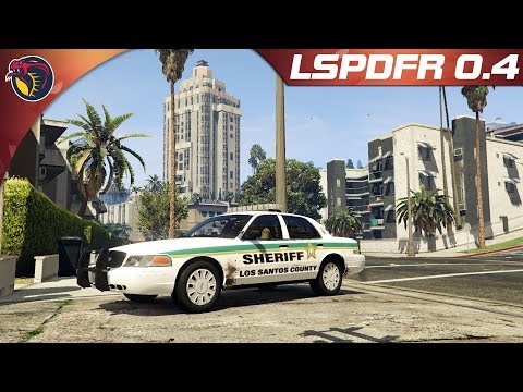 GTAV LSPDFR POLICE MOD #259: Los Santos County Sheriff 10-8 in Vinewood!