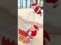 Cute Santa Clause Climbing The Ladder Santa Toys Shortsvideo Christmas Present Santa