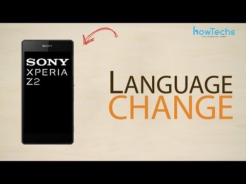 Sony Xperia Z2 - How to change language
