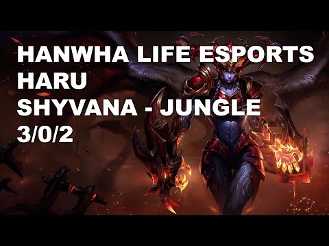 Hanwha Life Esports Haru Jungle Shyvana vs Evelynn - KR Challenger Patch 10.8