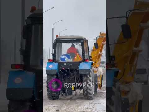 🚜 В КУП «ДЭП г. Бобруйска» обновка. На вооружение предприятия поступила навеска на трактор🔛