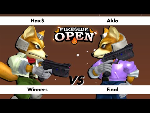 Fireside Open 2023 Melee - Hax$ (Fox) vs Aklo (Fox) - Winners Final