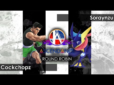 Smash 4: Cockchopz (Little Mac) V Soraynzu (Greninja) - Ascendance 77 Tournament SSB4