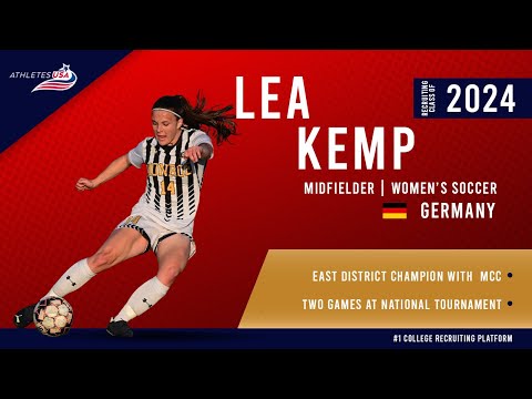 Women's Soccer | Center Midfielder, Center Back | Lea Kemp, Germany | Highlight Video | Recruit 2024