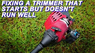 Fixing A Hyper Tough Trimmer That Starts But It Won't Run Well.