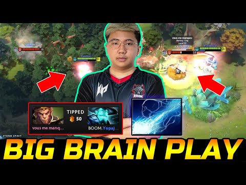 BOOM.YOPAJ BIG BRAIN PLAYS - ENEMY IS IMPRESSED DOTA 2