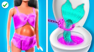 Pregnancy Situations by Wednesday, Mermaid and Barbie in JAIL! Gadgets for *Smart Parents*