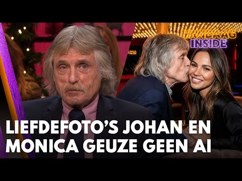 Johan Derksen over liefdesfoto’s van hem en Monica Geuze op haar Instagram: 'Dit is geen AI'