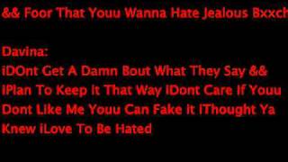 Davina - Most Hated Lyrics