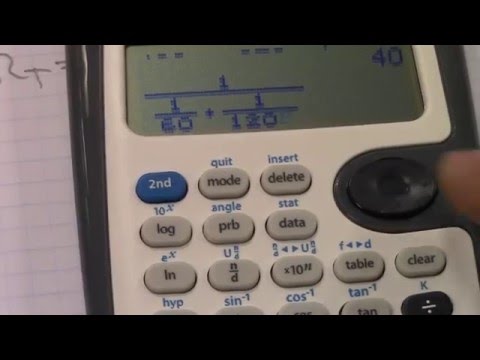 Reciprok på lommeregneren.