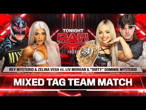 Rey Mysterio & Zelina Vega vs Liv Morgan & "Dirty" Dominik Mysterio (1/2): Raw, Jul. 8, 2024