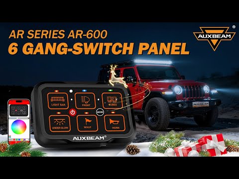 Auxbeam® AR-600 6 Gang LED Switch Panel