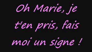 Marie, Johnny Hallyday; avec paroles