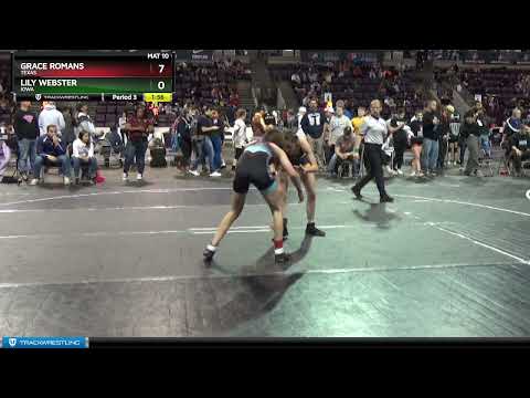 94 Lbs Quarterfinal - Lily Webster, Iowa Vs Grace Romans, Texas Ecb9