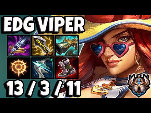 Miss Fortune vs Draven ADC [ EDG Viper ] Patch 11.20 Ranked Challenger EUW ✅