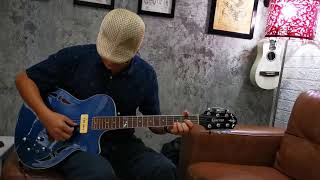 Video thumbnail for CRAFTER SAT QMMS/HC QUILT MAHOGANY MIDNIGHT BLUE BURST HYBRID ACOUSTIC-ELECTRIC GUITAR by Baan Ake Acustic Guitar