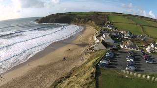 preview picture of video 'Cornwall aerial video Praa Sands dji phantom'