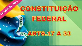 Constituio Federal atualizada arts 17  a 33 com msica clssica