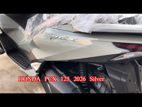 Honda pcx 125 2026 silver color 