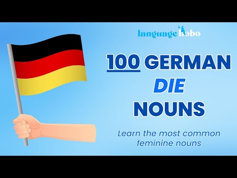 Learn German Nouns with Articles/Genders | 100 Most Common "Die" (Feminine) Nouns