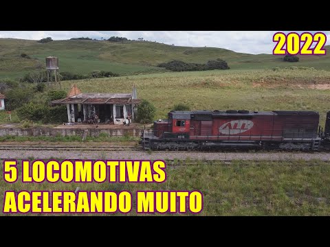 DRONE + 5 LOCOMOTIVAS ACELERNADO [Silva Vargas] [Campestre da Serra/RS] [2022]