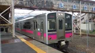 preview picture of video '奥羽本線701系 大鰐温泉駅発車 JR-East 701 series EMU'