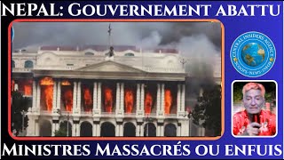 NEPAL: GOUVERNEMENT ABATTU EN 24 H. MINISTRES MASSACRÉS OU ENFUIS. L'ARMEE TIRE SUR LES JEUNES