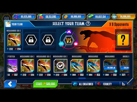 DEFEAT 9 OPPONENTS AQUATIC WAVE | JURASSIC WORLD THE GAME