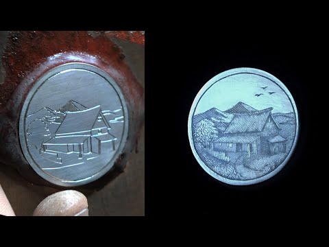 The Art of Niello, Landscape drawing and hand engraving!