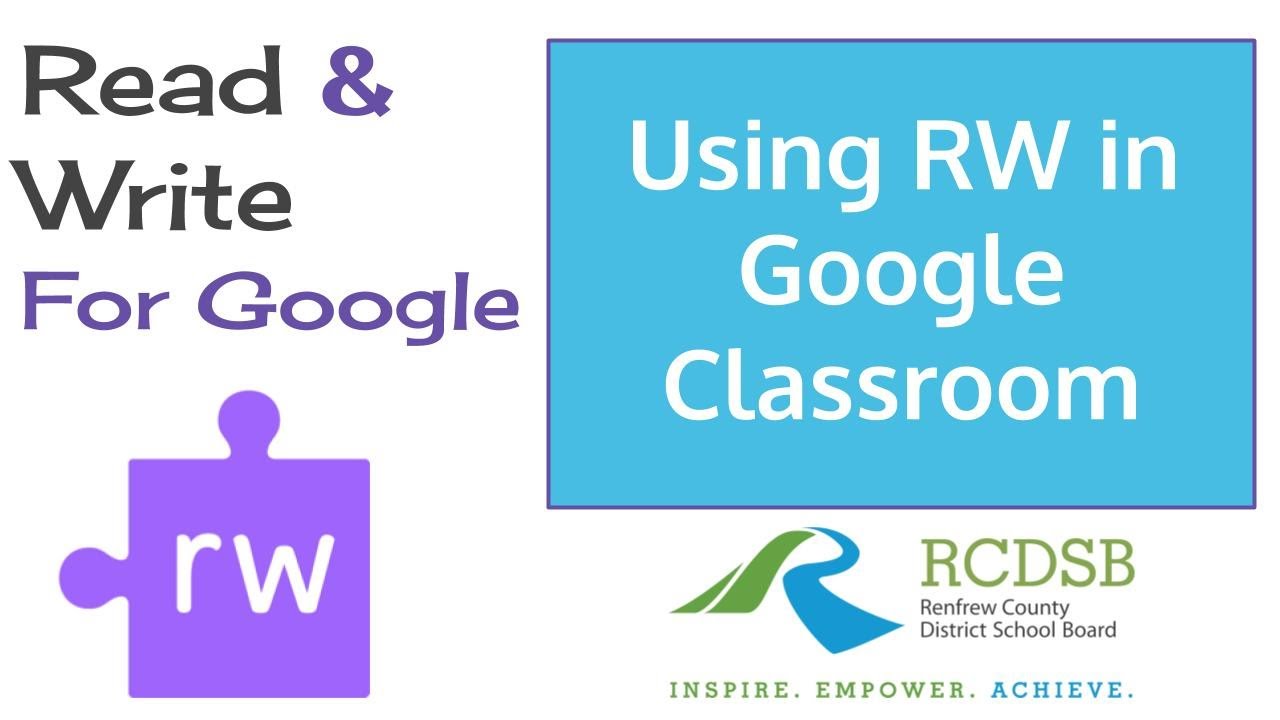 Using Read&Write in Google Classroom