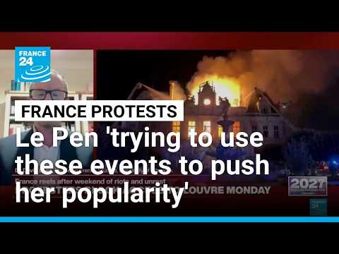 Le Pen 'trying to use these events to push her popularity', expert says