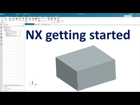 NX 1953 Modeling tutorials #1.1 | Getting Started for beginer with NX 1953 version