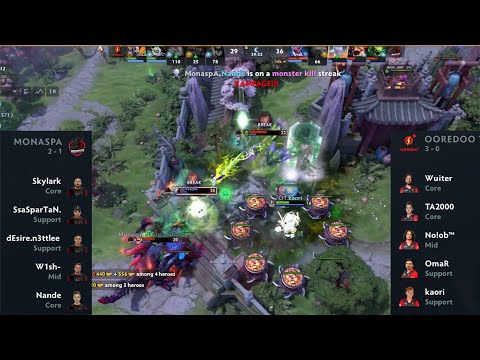 Monaspa.Nande Phantom Assassin Rampage Scene | Ooredoo Thunders vs Monaspa (game2) | DPC WEU 2023