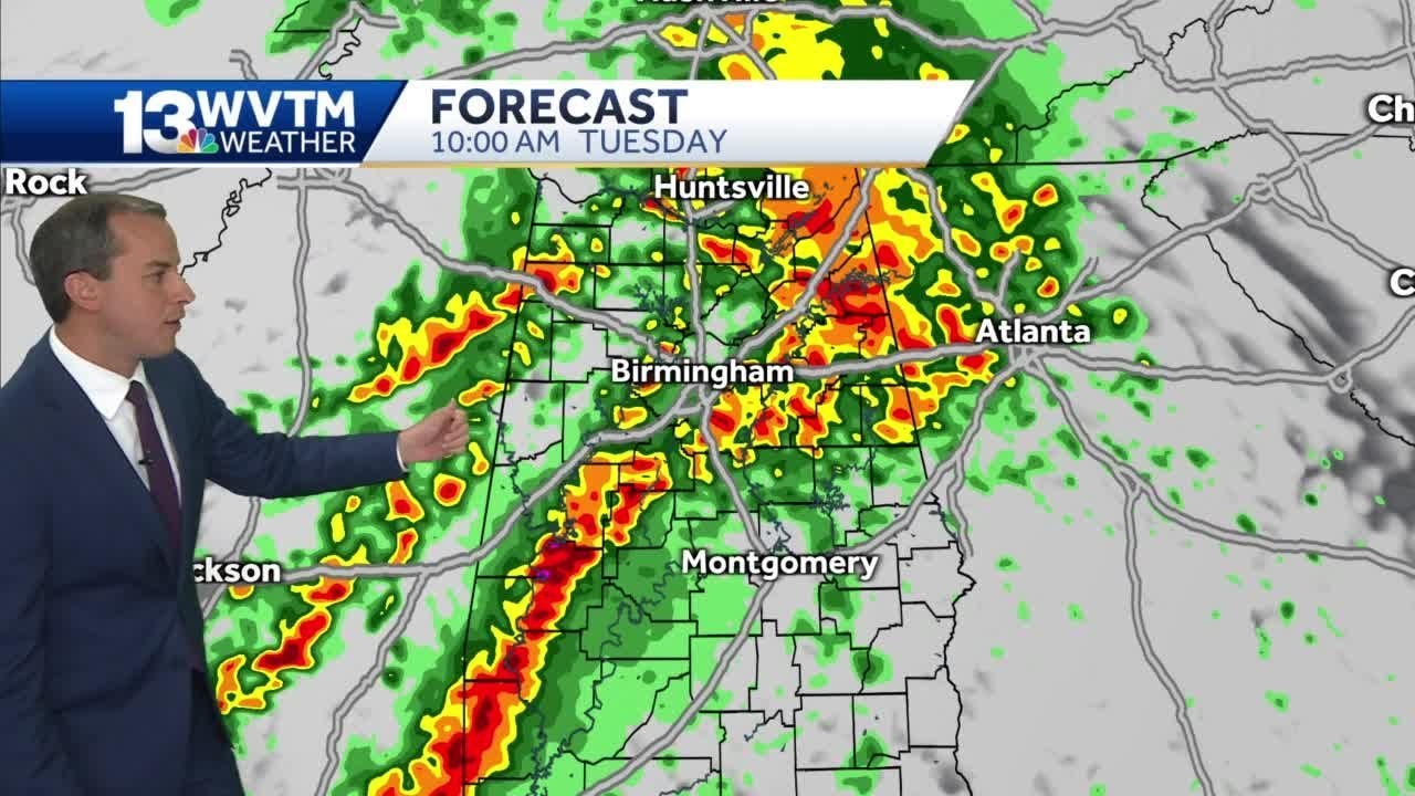 Storms return Tuesday