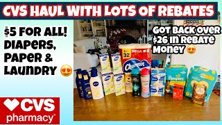 CVS HAUL Lots of good deals this week Stocking up on essentials and earned lots of rebate money Mp4 3GP & Mp3