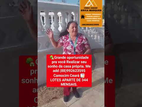 VENDEMOS TERRENOS PARCELADOS 🏖️ CAMOCIM CEARÁ 🏖️ (88)992623595#camocim #noticias #terrenos #lotes