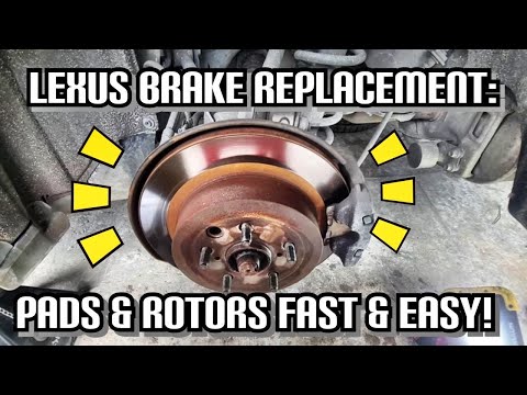 STEP BY STEP HOW TO REPLACE REAR BRAKE PADS & ROTORS ON YOUR LEXUS GS SERIES FAST & EASY DIY