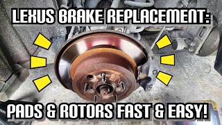 STEP BY STEP HOW TO REPLACE REAR BRAKE PADS & ROTORS ON YOUR LEXUS GS SERIES FAST & EASY DIY