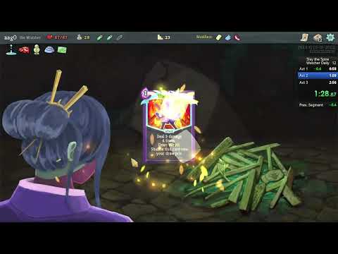 Slay the Spire: Watcher Daily Glitchless Speedrun (June 19, 6928) in 2:44.60
